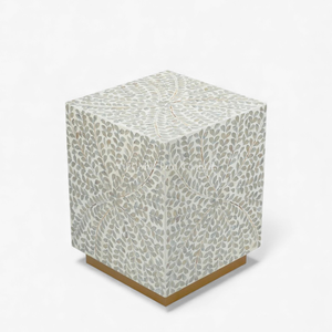 Taburetes Artesanales de Nácar, Elegantes Muebles de Asiento con Incrustaciones de Concha para Decoración de Interiores de Apartamentos - Product Image 2