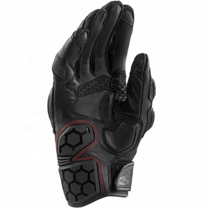 Guantes de Motocicleta de Diseño Personalizado de Última Tendencia para Adultos, Guantes Cortos de Cuero para Motociclismo de Carreras Hechos a Medida - Product Image 2