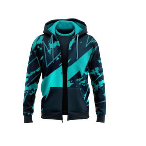 Sudaderas con Capucha Sublimadas con Cremallera y Estampado Completo Personalizado al por Mayor, Primavera 2025 - Product Image 1