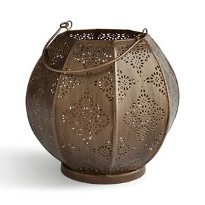 Portavelas de Metal Dorado Estilo Marroquí, Antiguo, para Decoración del Hogar y Eventos - Product Image 3