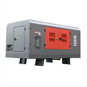 Compresor de aire de tipo tornillo estacionario para plataforma de perforación de pozo de agua, diésel, S95D