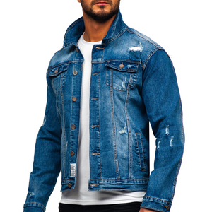 Veste en jean personnalisée pour hommes dernière conception, jeans de haute qualité, prix de gros, vestes pour hommes, vestes pour hommes, veste pour homme - Product Image 3