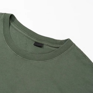 Camisetas de lujo desgastadas de algodón 100% para hombre, camisetas lavadas con ácido de gran tamaño con logotipo Vintage en blanco de alta calidad - Product Image 3