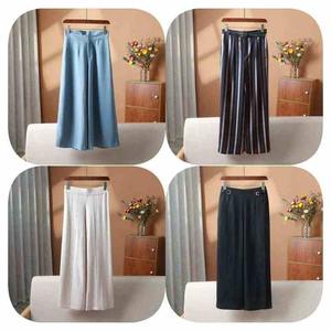 กางเกงขาบานเอวยางยืดมีกระเป๋าสำหรับผู้หญิงขายส่งบริการ OEM - Product Image 6