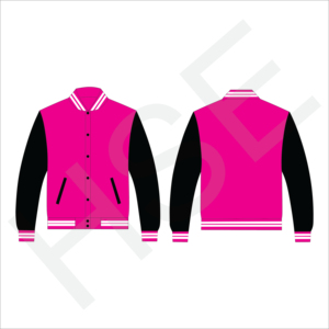 Chaqueta Personalizada Varsity de Cuero Genuino con Mangas Personalizables en Diferentes Colores - Product Image 3