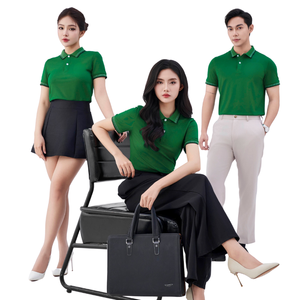 T-shirt polo pour homme coupe classique résistant aux rides à séchage rapide 95% coton 260gsm Spandex Side Color Blocks Prix d'usine - Product Image 1