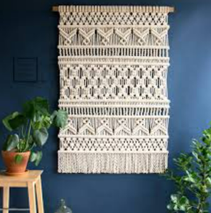 Nouvelle décoration murale en macramé en coton, faite à la main, pour la décoration de la maison, prix de gros, respectueuse de l'environnement - Product Image 2