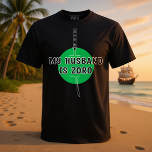 T-shirt Premium Promotionnel « Mon mari est Zoro » Manga Anime Pirate Katana Sword - Product Image 3