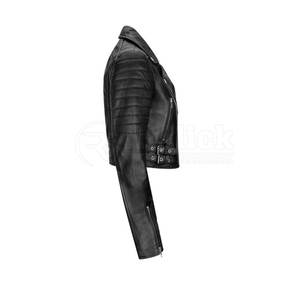 Vestes en cuir courtes pour femmes, vêtements d'extérieur tendance, vestes en cuir courtes de qualité supérieure pour femmes - Product Image 2