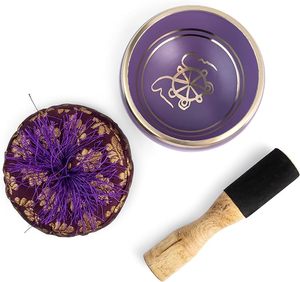 Cuencos para cantar de meditación Diseño pintado con cuenco antiguo de metal de latón Cuenco para cantar tibetano de diseño y forma múltiple - Product Image 3