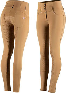 Medias de montar de asiento completo para mujer, mallas de equitación con agarre de silicona activa, pantalones ecuestres, pantalones de carreras para carreras de caballos - Product Image 3