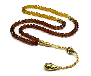 Vente en gros de perles de chapelet musulman ambre de parfum de haute qualité pour prière musulmane 99 perles Tasbeeh - Product Image 1
