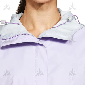 Chaquetas cortavientos de poliéster 100% 2025 para mujer, chaquetas con cremallera a prueba de viento para entrenamiento a la moda, chaquetas de nailon con cremallera para mujer, Boxy Fit - Product Image 4