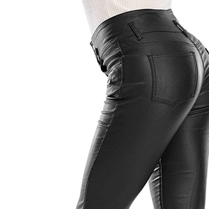 กางเกงและกางเกงหนังสตรีทเอวสูงเซ็กซี่กางเกงลำลองขายาวแฟชั่นขายดี - Product Image 5