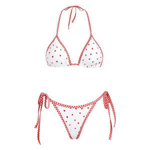 Ensemble de bikini respirant pour femmes à prix avantageux avec logo personnalisé - Maillot de bain 2 pièces confortable pour l'extérieur, coupe-vent, séchage rapide, caractéristiques OEM - Product Image 1