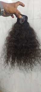 Bundles de cheveux Remy indiens bouclés bruts de qualité supérieure cheveux chinois à une extrémité dessinée de couleur naturelle - Product Image 6