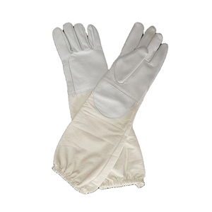 Beekeeping gloves PVC coated safety beekeeping gloves Cotton lining beekeeping gloves <b>Waterproof</b> beekeeping gloves - Product Image 4