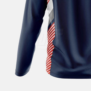 Veste athlétique sublimée à fermeture éclair sur le côté pour homme, veste à fermeture éclair sur le côté pour homme, séchage rapide, pour la salle de sport, l'entraînement et le sport - Product Image 5