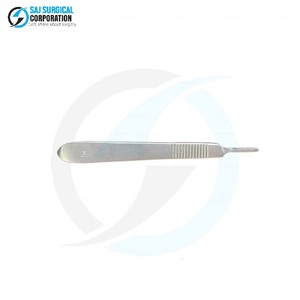 Manche de scalpel manuel professionnel en acier inoxydable certifié CE pour un contrôle de précision chirurgical, performance fiable, médical - Product Image 3
