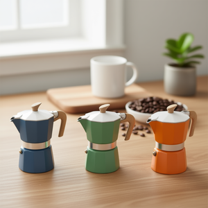 MYMOKA Cafetera Moka de aluminio de 2 tazas, colores surtidos, 02CF148 - Product Image 3