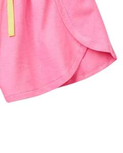 Pantalones Cortos con Cordón Rosa y Amarillo para Mujer, Verano, Suaves, Ligeros, Cintura Elástica, Cómodos, Casuales, para Correr, Gimnasio, Moda - Product Image 5