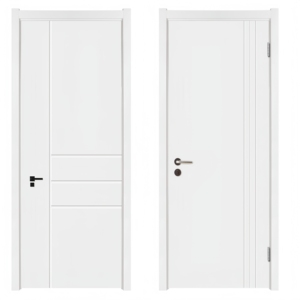 2025 Thiết Kế Mới Giảm Giá Nội Thất 32X80 Prehung Rắn Gỗ Nội Thất Cửa Prehung Cho Khách Sạn Phòng Tắm - Product Image 4