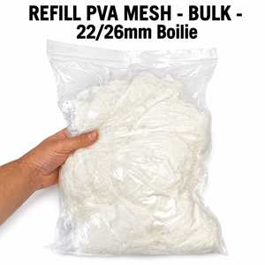 Maille PVA en vrac pour recharge 22/26mm, maille de pêche écologique soluble dans l'eau pour la présentation d'appâts de carpe en eau douce - Product Image 2