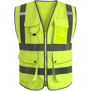 2025 travail Construction gilet vêtements réfléchissants haute visibilité gilet de sécurité réfléchissant chemin de route sécurité gilet de Construction - Product Image 2