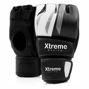 Gants de MMA pour adultes personnalisables, demi-doigts, en cuir PU, évacuation de l'humidité, poignet épaissi, tailles 12 oz - Product Image 1