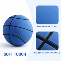 Ballon de Basket Silencieux Elite Taille 7 Mousse PU 340g Entraînement Intérieur Doux OEM