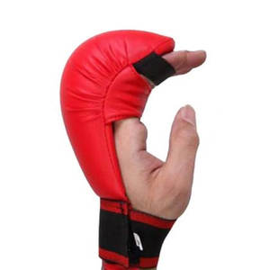 ถุงมือคาราเต้สีแดงทนทานนวมชกมวยเทควันโดและชกมวยทนทานสำหรับฝึกซ้อมและแข่งขัน - Product Image 3