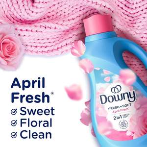 Adoucissant textile liquide Downy, April Fresh 2-en-1 Fraîcheur & Douceur, 140 fl oz, 190 lavages, Conditionneur textile pour une fraîcheur durable - Product Image 5