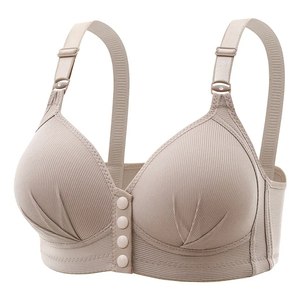 Women Bra Front Button <b>Underwear</b> Sexy Thin Cup Button Women Plus Size Bras - Product Image 2