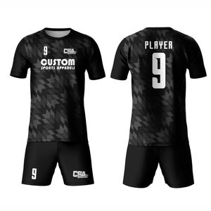 Nouveau design Impression DTF Tissu personnalisé Uniforme de football Qualité supérieure Impression par transfert de chaleur Taille personnalisée Uniforme de football - Product Image 1