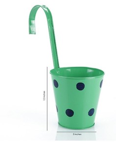 Jardinière murale décorative, Pot de fleurs suspendu pour balcon, Pot de fleurs suspendu en métal pour jardin extérieur intérieur jardinières suspendues - Product Image 2