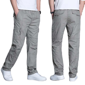 Nouveau pantalon cargo décontracté pour homme en polyester, salopette de travail d'extérieur respirante, écologique, coupe ajustée, style streetwear - Product Image 5
