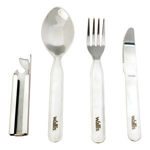 Set di posate da campeggio Wallis in acciaio inossidabile modello K900660 Durezza 48-52 - Product Image 1