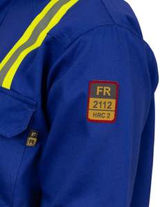 Custom Hi Vis Flame Resistant FR Reflective Anti-Static Waterproof Lightweight 100% Cotton Button Workwear Shirt Men Welding - Product Image 3