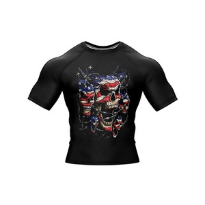 Rashguard de Jiu-Jitsu personnalisé de haute qualité, BJJ MMA, style sportif long, tissu de compression respirant, prix de gros bon marché - Product Image 6
