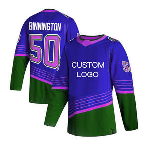 Camiseta de hockey sobre hielo sublimada personalizada reversible de equipo masculino de doble cara con sublimación OEM personalizada - Product Image 3