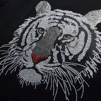 T-shirt Homme Personnalisable en Coton Tricoté 100% avec Strass, Manches Courtes, Couleur Unie, Respirant, Nouvelle Collection, Prix de Gros Confortable