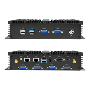 Partaker Fanless Mini PC Core I7 5500U I5 4200U I3 5005U 2955U Dual LAN Dual COM Dual Display Industrial Rugged Computer - Product Image 3
