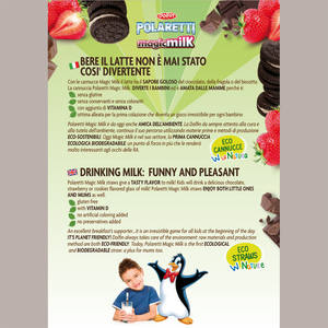 Polaretti Juego de pajitas sorpresa Magic Milk Strawberry de 42 Piezas Bio Dolfin ecológico para alimentación de niños - Product Image 1