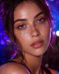 Pegatinas <span class=keywords><strong>de</strong></span> Tatuajes <span class=keywords><strong>de</strong></span> Pecas que Brillan en la Oscuridad, Tres Colores, <span class=keywords><strong>Estrella</strong></span> Luminosa, Resistentes al Agua y al Sudor, Ecológicas, para Maquillaje <span class=keywords><strong>de</strong></span> Festivales y Fiestas - Product Image 4
