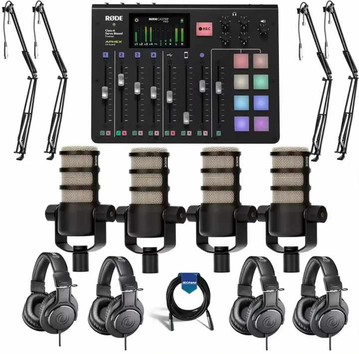 Save Big on Authentic Rode Microphones RODECaster Pro Integrated Podcast Production Console with Accessory Kit