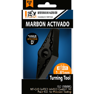 Plaquettes de tournage indexables ISO VNMG 160408E-FMT7325 D. 3.81mm MT-CVD revêtues, lot de 10 pour outillage de précision - Product Image 2