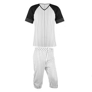 Uniforme de béisbol cosido para deportes con manga de Jersey personalizado de último diseño, uniformes de práctica para adultos con uniforme de pelota base personalizado - Product Image 1