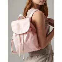 Tas Ransel Mini Katun Organik Westford Mill EarthAware Ramah Lingkungan dengan Tali Serut, Tas Promosi
