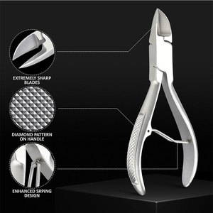 กรรไกรตัดหนังกำพร้าสแตนเลส11ซม. พิมพ์ลายลวดเดี่ยวคีมตัดหนังกำพร้าที่ตัดมุมกล่องมืออาชีพ - Product Image 4