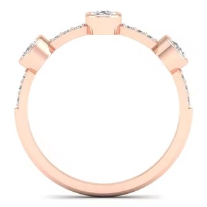 Diseño de moda Mujeres 9K 10K 14K 18K Oro Lab Grown Diamond Promise Anillos Mujeres Propuesta Compromiso Anillos de eternidad - Product Image 3